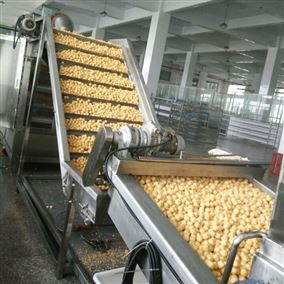 全自动鱼豆腐油炸生产线